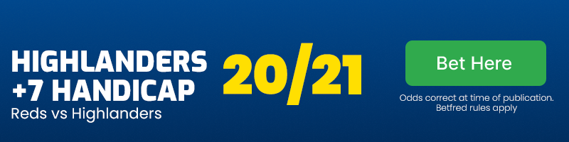 Highlanders +7 handicap at 20/21