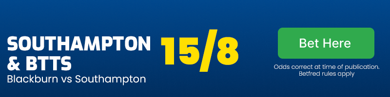 Southampton and both teams to score at 15/8