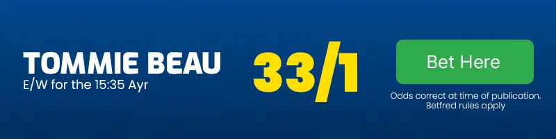 Tommie beau each-way for the scottish grand national at 33-1 Tommie beau each-way for the scottish grand national at 33-1