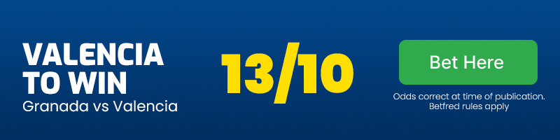 Valencia to win at 13/10