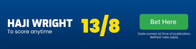 Haji wright to score anytime at 13/8
