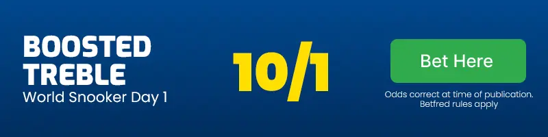 Boosted snooker treble Boosted snooker treble