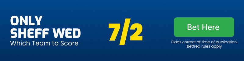 Only sheff wed to score @ 7/2