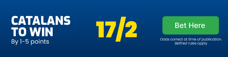 Catalans by 1-5 points @ 17/2