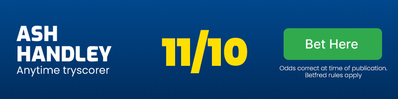 Ash handley anytime tryscorer @ 11/10