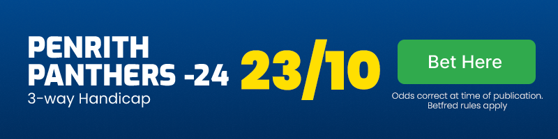 Penrith panthers -24 @ 23/10