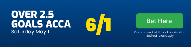 Over 2. 5 goals acca at 6/1