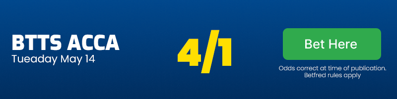 Btts acca at 4/1