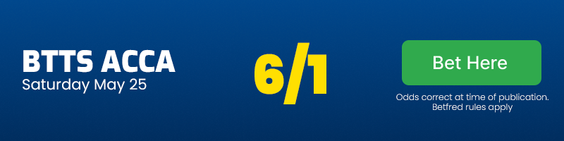 Btts acca at 6/1