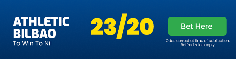 Athletic bilbao to win to nil vs osasuna at 23-20