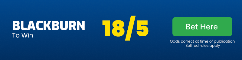 Blackburn to beat leicester at 18-5