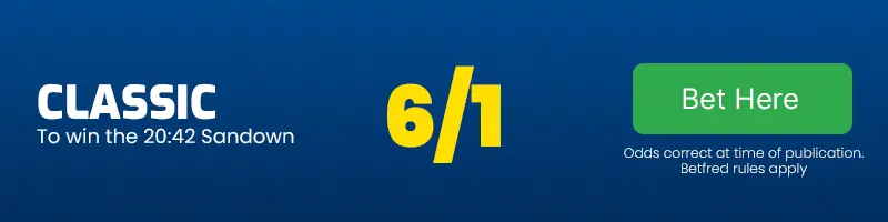 Classic to win the 20. 42 sandown at 6-1