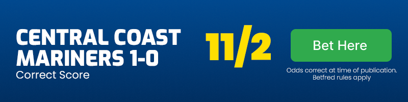 Correct score - central coast mariners 1-0 vs al-ahed at 11-2