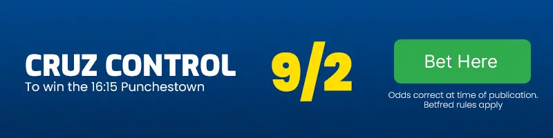Cruz control to win the 16. 15 punchestown at 9-2