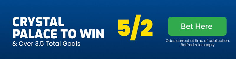 Crystal palace to beat aston villa & over 3. 5 total goals at 5-2