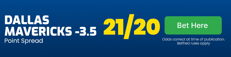 Dallas mavericks -3. 5 game 4 at 21-20
