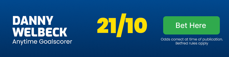 Danny welbeck anytime goalscorer in brighton vs aston villa at 21-10