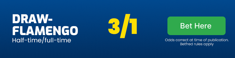 Draw-flamengo half-time-full-time vs palestino at 3-1