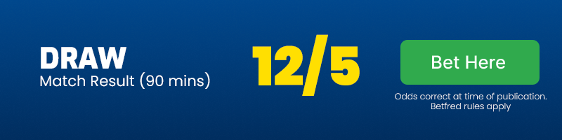Draw in leeds vs southampton at 12-5