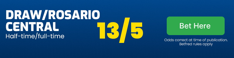 Draw/rosario central at 13/5