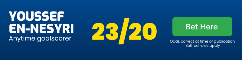 Youssef en-nesyri anytime goalscorer at 23/20