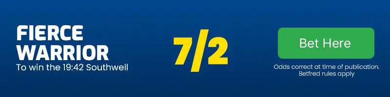 Fierce warrior to win the 19. 42 southwell at 7-2