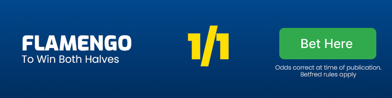Flamengo to win both halves vs millonarios at 1-1