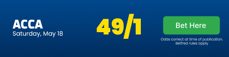 Football accumulator tips - saturday, may 18 at 49-1