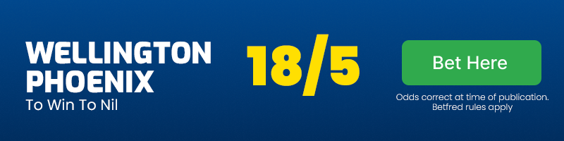 Football bet of the day - saturday, may 18 - wellington phoenix to win to nil vs melbourne victory at 18-5