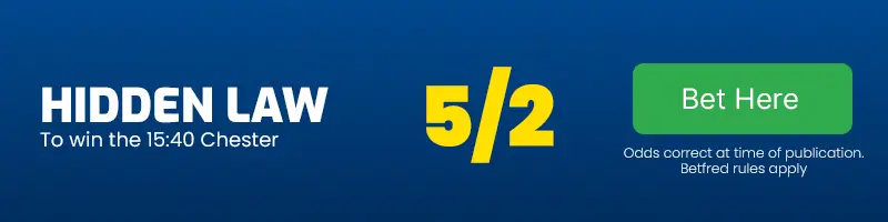 Hidden law to win the 15. 40 chester at 5-2