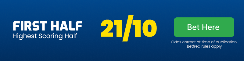 Highest scoring half - first half in getafe vs atletico madrid at 21-10