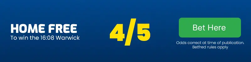 Home free to win the 16. 08 warwick at 5-6
