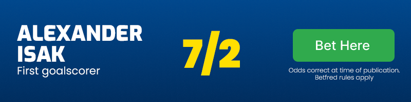 Isak first goalscorer at 7/2