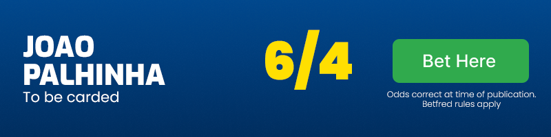 Joao palhinha to be carded at 6-4