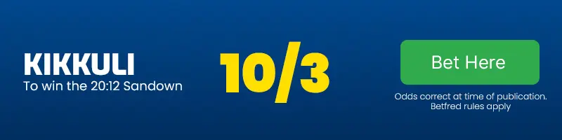 Kikkuli to win the 20. 12 sandown at 10-3