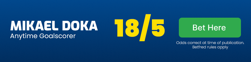 Mikael doka anytime goalscorer in central coast mariners vs melbourne victory at 18-5 Mikael doka anytime goalscorer in central coast mariners vs melbourne victory at 18-5