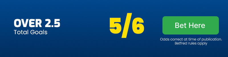 Over 2. 5 goals at 5-6
