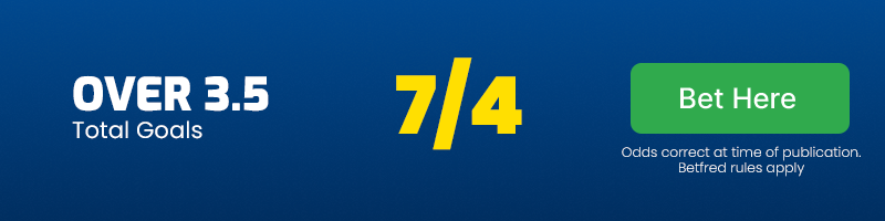 Over 3. 5 goals in plymouth vs hull at 7-4