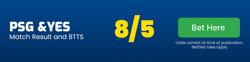 Psg to win and btts at 8-5