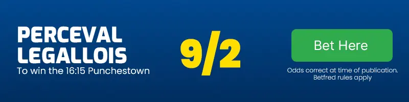 Perceval legallois to win the 16. 15 punchestown at 9-2