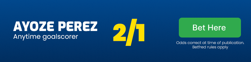Ayoze perez anytime goalscorer at 2/1