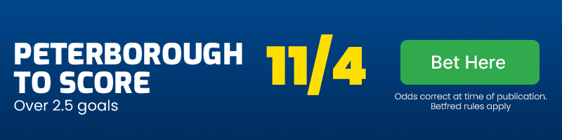 Posh to score over 2. 5 goals