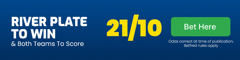 River plate to beat libertad & btts at 21-10