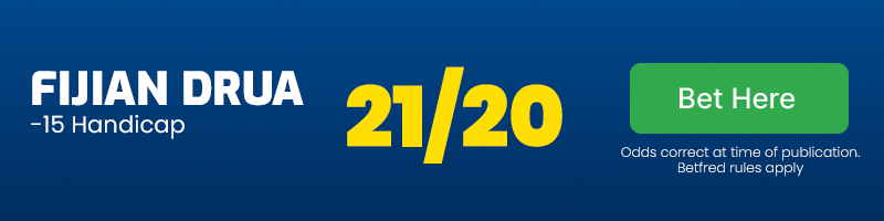 Fijian drua -15 handicap at 21/20