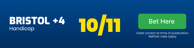 Bristol +4 handicap at 10/11