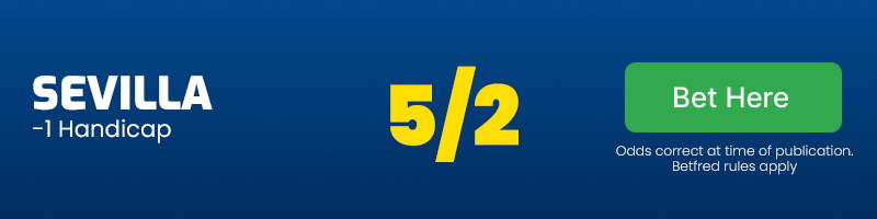 Sevilla -1 handicap at 5/2