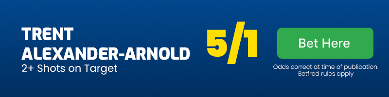 Trent alexander-arnold 2+ shots on target in liverpool vs wolves at 5-1