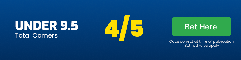 Under 9. 5 total corners in fluminense vs cerro porteno at 4-5