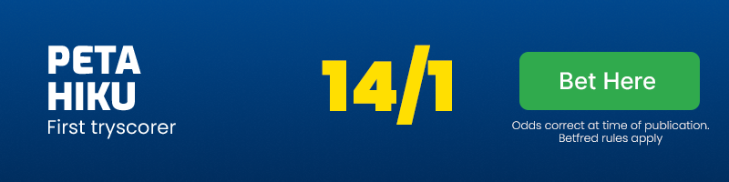 Peta hiku first tryscorer @ 14/1