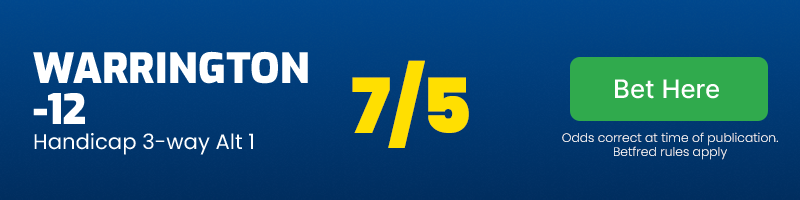 Warrington -12 @ 7/5